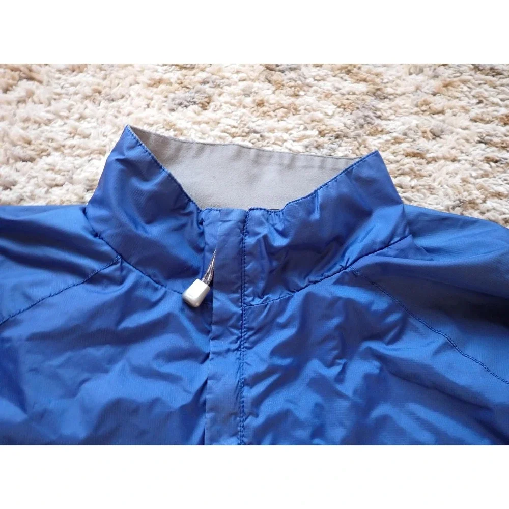 The North Face Windbreaker Jacket‎ Mens XL Blue Excellent Packable Stow Pocket